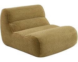 sweeek - 1-zits loungestoel, fauteuil van chenille stof - dario