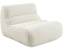 sweeek - 1-zits loungestoel, fauteuil van chenille stof - dario