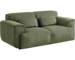 sweeek - 2-zits corduroy bank, wallas, b 178 x d 97,5 x h 73cm
