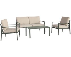 sweeek - Aluminium loungeset voor 4 personen - onara