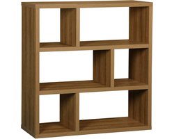 sweeek - Asymmetrische vakkenkast met 6 vakken - basiks