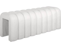 sweeek - Bank, eigentijds voetenbankje van stof