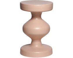 sweeek - Bijzettafel, hoektafel, metalen nachtkastje ø29,5 x h 48,5cm - hawa