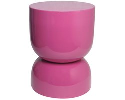 sweeek - Bijzettafeltje, tafeltje naast bank, nachtkastje van metaal met glanzend effect ø32 x h 42cm - madi