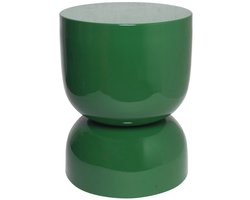 sweeek - Bijzettafeltje, tafeltje naast bank, nachtkastje van metaal met glanzend effect ø32 x h 42cm - madi