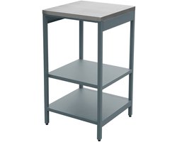 sweeek - Buitenkeukenmodule 2 planken staal 49x49x87,5 cm - naxos