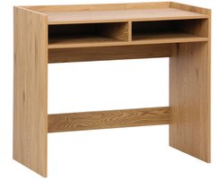 sweeek - Bureau hout decor 2 opbergvakken - l 90 x p 45 x h 78 cm - jules