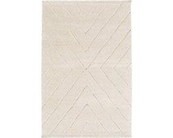 sweeek - Crème interieur tapijt met licht reliëf - meryl