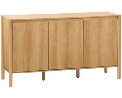 sweeek - Dressoir houteffect 3 deuren - 140 x 42 x 78,5 cm - harmony
