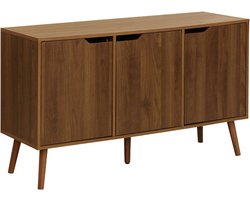 sweeek - Dressoir met 3 deuren houtdecor 120cm - nepal