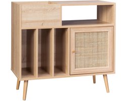 sweeek - Dressoir voor vinylplaten, bohème, b 83 x d 39 x h 77cm