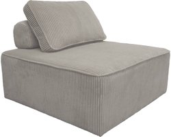 sweeek - Fauteuil corduroy 1 zitplaats l 90 x b 90 x h 78cm - lao