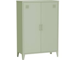 sweeek - Industriële metalen kast 2 vakken 2 deuren 75cm - soho