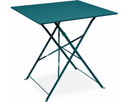 sweeek - Inklapbare bistrotafel - emilia carrée - vierkante tafel 70x70cm in gepoedercoat staal