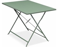 sweeek - Inklapbare bistrotafel - emilia rechthoek - 110x70cm rechthoekige tafel in gepoedercoat staal