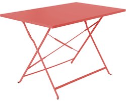 sweeek - Inklapbare bistrotafel - emilia rechthoek - 110x70cm rechthoekige tafel in gepoedercoat staal