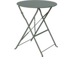 sweeek - Inklapbare bistrotafel - emilia - ronde tafel ø60cm in gepoedercoat staal