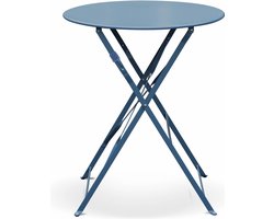 sweeek - Inklapbare bistrotafel - emilia - ronde tafel ø60cm in gepoedercoat staal