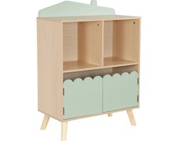 sweeek - Kinderboekenkast met 2 planken en 2 deuren