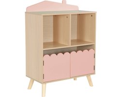 sweeek - Kinderboekenkast met 2 planken en 2 deuren