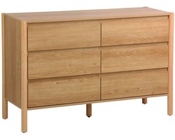 sweeek - Ladekast houteffect 6 lades 120cm - harmony