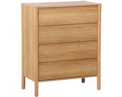 sweeek - Ladekast houteffect met 4 laden - 80 x 40 x 98 cm - harmony