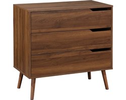 sweeek - Ladekast met 3 lades houtdecor 80cm - nepal