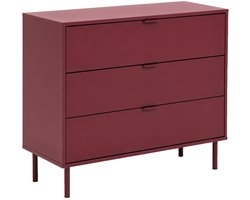 sweeek - Ladekast met 3 lades houtdecor en metaal - ellie