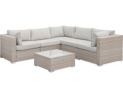 sweeek - Loungeset napoli, 5 plaatsen