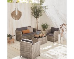 sweeek - Loungeset perugia, 4 plaatsen