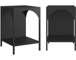 sweeek - Metalen nachtkastjes, industriële bijzettafels (set van 2) - soho