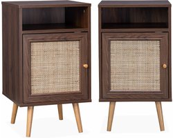 sweeek - Nachtkastjes, bohème, 2x 40x39x70cm