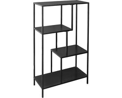 sweeek - Open wandkast asymmetrisch 4 vakken metaal 69cm - industrielle