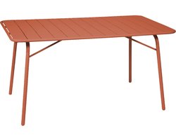 sweeek - Opvouwbare tuintafel 6 plaatsen metaal - amélia