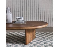 sweeek - Ovale salontafel van mangohout- shiva