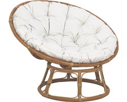 sweeek - Papasan fauteuil in rotan, palaos, ø113cm
