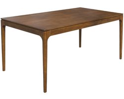 sweeek - Rechthoekige eettafel in heveahout en walnoot/essenfineer