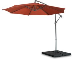 sweeek - Ronde zweefparasol, diameter 300 cm, 8 baleinen - hardelot