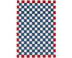 sweeek - Rood en blauw geruit tapijt voor binnen/buiten - octave