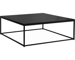 sweeek - Salontafel, industrielle, zwart metaal design L 100 x l 100 x h 36cm