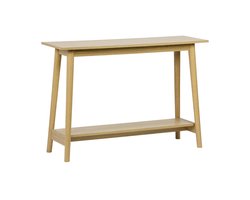 sweeek - Scandinavische notenhouten sidetable, b 120 x d 35 x h 76cm