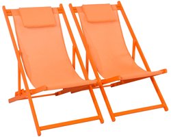sweeek - Set van 2 ligstoelen van aluminium en textileen met hoofdkussen, standstoel - gaia