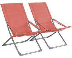 sweeek - Set van 2 opvouwbare stoelen parma van plastic / polyester 600d, verschillende kleuren, 84 x 62 x 87 cm