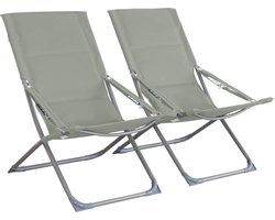 sweeek - Set van 2 opvouwbare stoelen parma van plastic / polyester 600d, verschillende kleuren, 84 x 62 x 87 cm