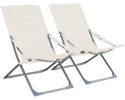 sweeek - Set van 2 opvouwbare stoelen parma van plastic / polyester 600d, verschillende kleuren, 84 x 62 x 87 cm