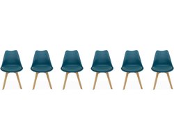 sweeek - Set van 6 eetkamerstoelen, nils, 42x55x81cm