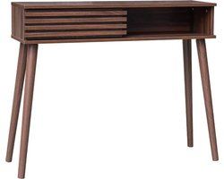 sweeek - Sidetable, madere, b100 x d29 x h81cm