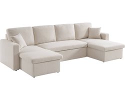 sweeek - Slaapbank in boucléstof urban, 4-zits