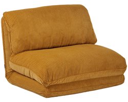 sweeek - Slaapfauteuil 1 persoons loungestoel corduroy - cosy