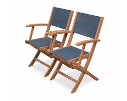 sweeek - Tuinarmstoel almeria 2x, l55xb58xh90cm